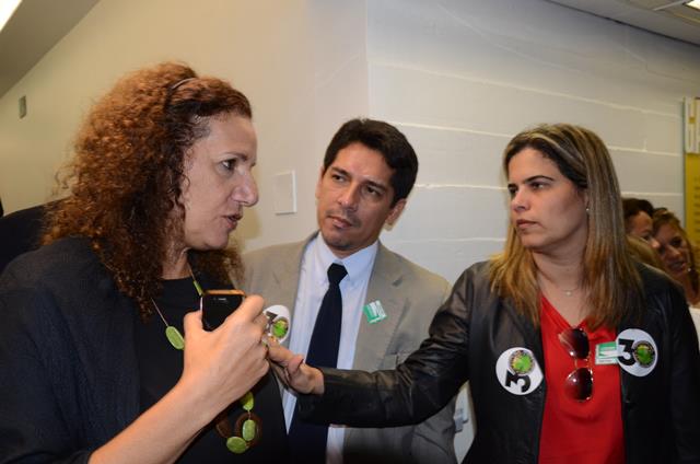 Deputada Jandira Feghali, Antonio Marcos e Irene Ferreira