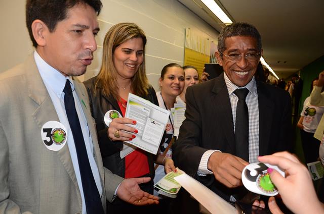 Deputado Vicentinho com Antonio Marcos e Irene Ferreira