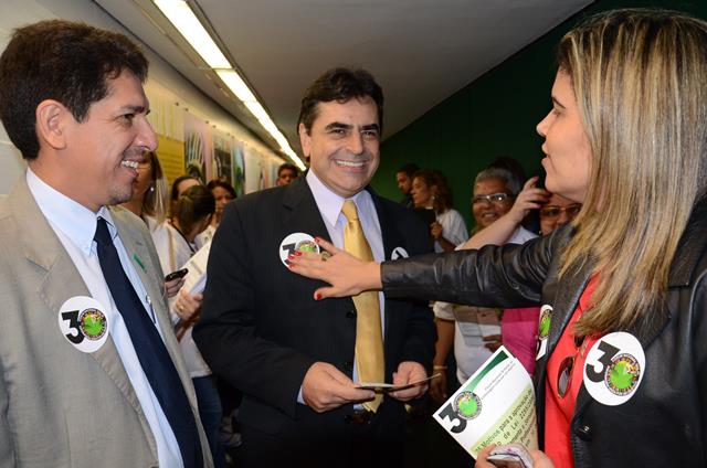 Deputado Domingos Sávio Resende e conselheiros 