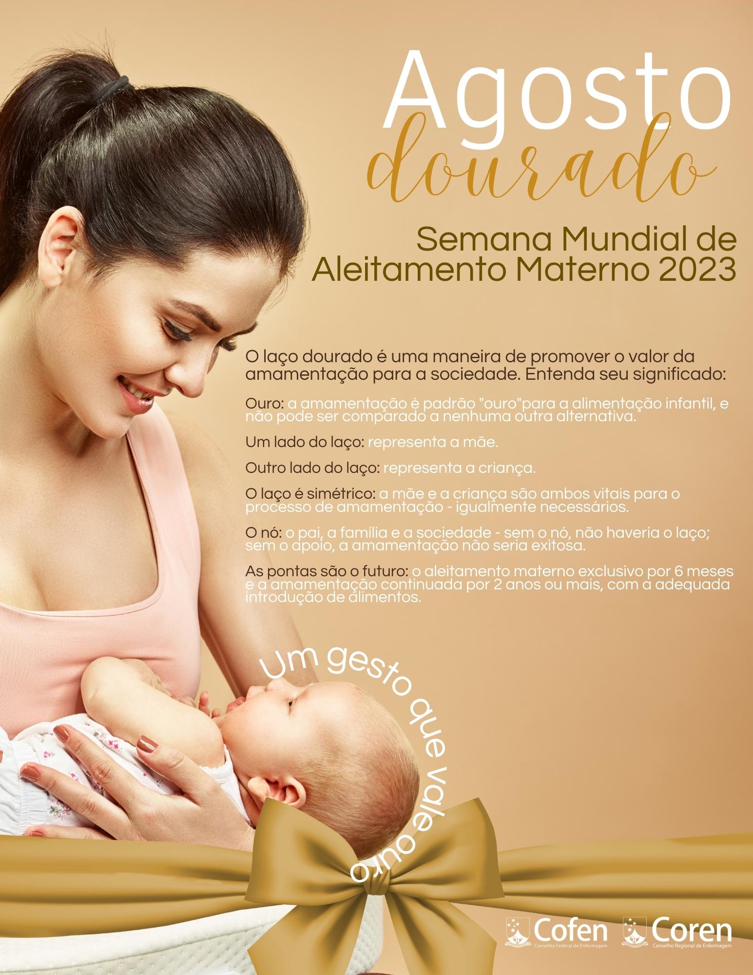 Portal UFS - Agosto Dourado: Mês de dedicação à Promoção do Aleitamento  Materno