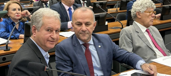 Várias pessoas sentadas no plenário da Câmara dos Deputados em Brasília